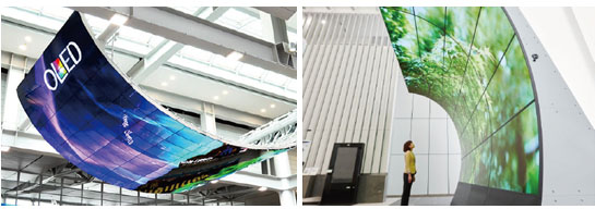 柔性O(shè)LED拼接屏和LCD液晶拼接屏、LED顯示屏有什么區(qū)別